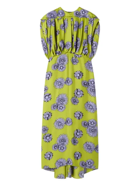 Lanvin floral-pattern sleeveless midi dress Green RWDR00416273P26