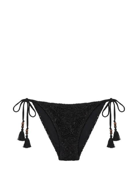 Del Maar Beu crochet-knit bikini bottoms Black DMF309BOTTOM
