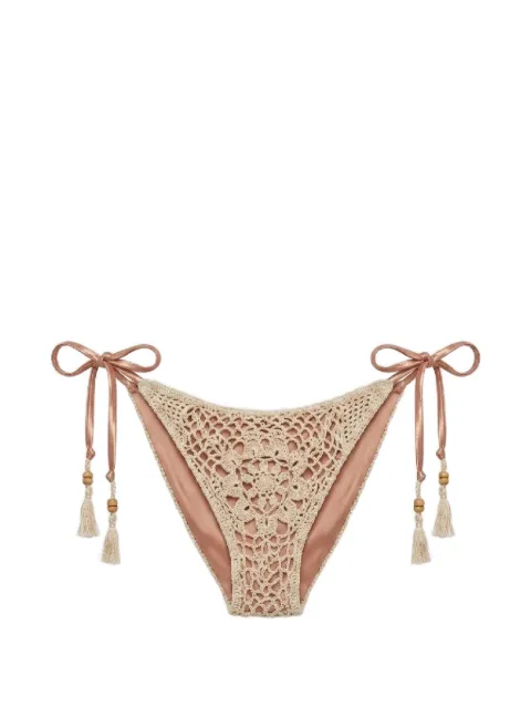 Del Maar Libi crochet-knit bikini bottoms Orange DMF307BOTTOM