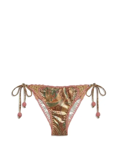 Del Maar Awasi paisley-pattern bikini bottoms Brown BOTTOMLATINADM252