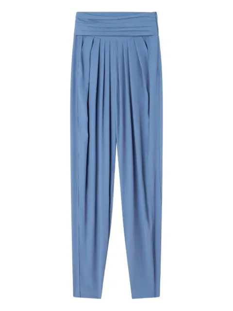 Lanvin pleated-detail zip trousers Blue RWTR00256253P26