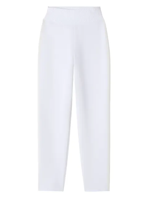Lanvin ribbed-waistband trousers White RWTR0043K086P26
