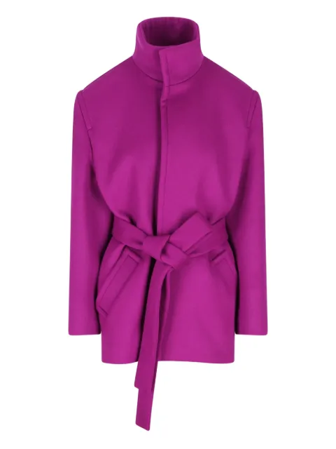 Saint Laurent wool belted coat Pink 850307Y060R