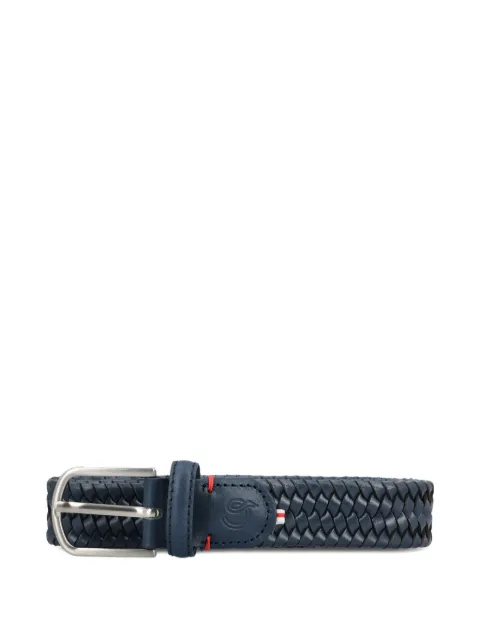 LA BOUCLE woven leather pisa belt Blue LBPISBLUL10100160