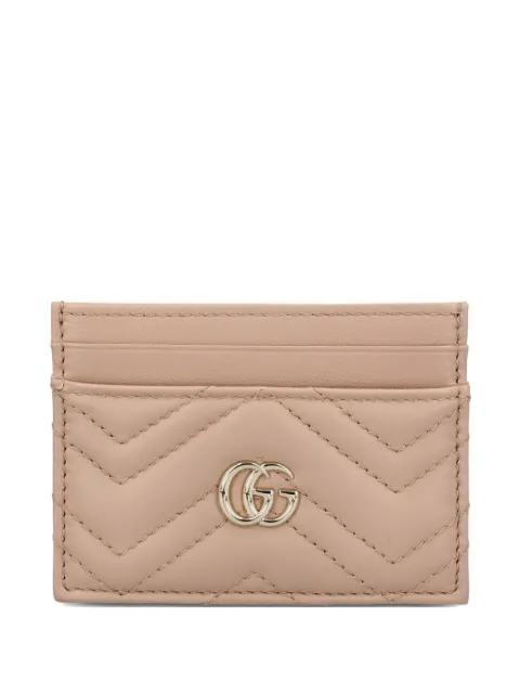 Gucci GG Marmont matelassé card case Neutrals 443127AAFAX