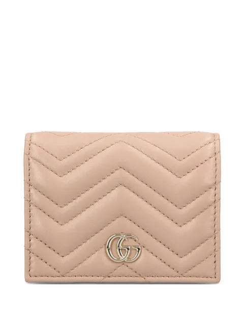 Gucci GG Marmont quilted wallet Neutrals 466492AAFAX