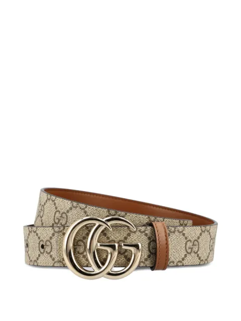 Gucci GG Marmont motif buckle belt Neutrals 847131FAFCN