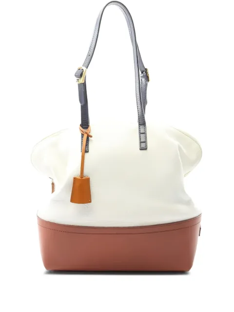 Fendi Pre-Owned 2000s Pecan leather shoulder bag White 1027839