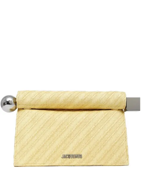 Jacquemus Rond Carré clutch bag Yellow BAW00356AW00722