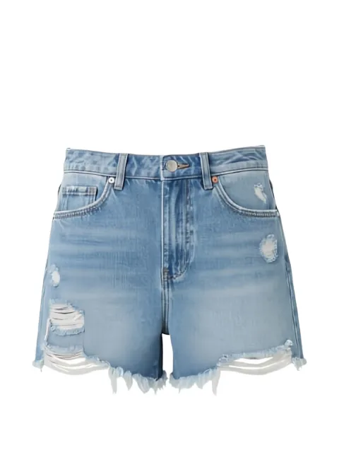 Eleh distressed frayed shorts Blue EL122BLU