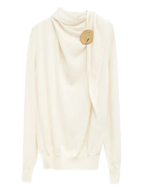 Jil Sander draped sweater Neutrals J01GP0130J14828