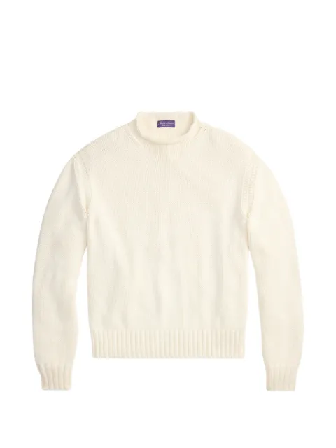 Ralph Lauren Purple Label roll-neck cotton sweater Neutrals 790P10979001
