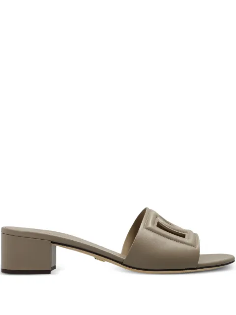Dolce & Gabbana cutout block-heel sandals Neutrals CR1755AY3298I399