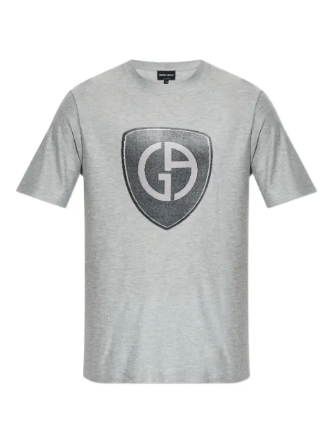 Giorgio Armani logo graphic T-shirt Grey GM003192TE20318