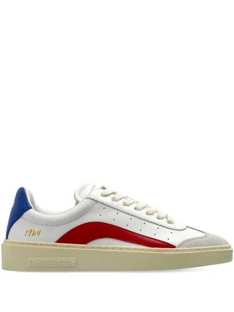 DSQUARED2 logo-detail leather sneakers White SNW03011504118