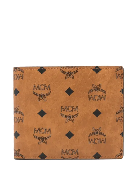 MCM logo-print wallet Brown MXSFATA04