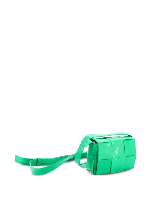 Bottega Veneta Pre-Owned Cassette Maxi Intrecciato Leather Candy crossbody bag Green S5KCQ1GYIGMKI97L