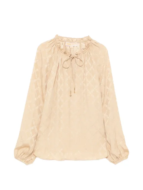 Michael Kors monogram blouse Neutrals MR640ZRHJ8