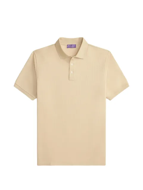 Ralph Lauren Purple Label logo-embroidered polo shirt Neutrals 790877021048