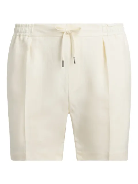 Ralph Lauren Purple Label pleated-front drawstring shorts Neutrals 798979387002