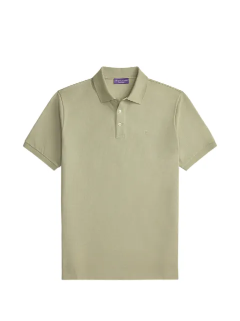 Ralph Lauren Purple Label logo-embroidered cotton polo shirt Green 790877021049