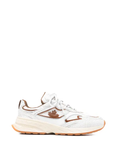 DSQUARED2 Sprinter leaf lace-up sneakers White SNM044443108445
