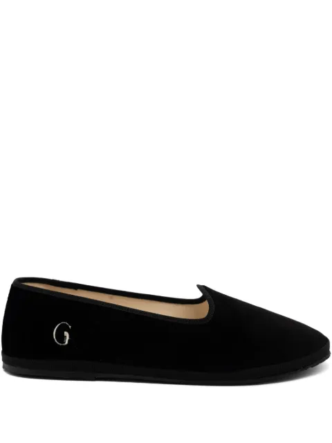 Gondolina Bucintoro logo-detail slippers Black GAP5U
