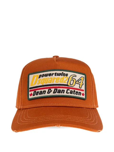 DSQUARED2 logo-patch baseball cap Orange BCM040205C00001