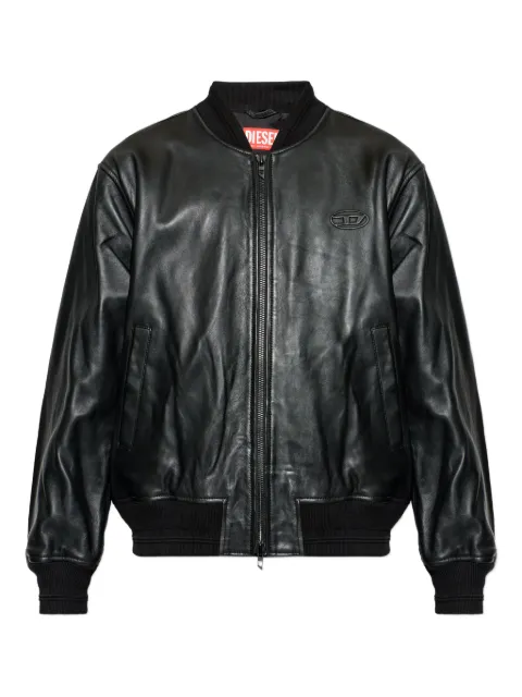 Diesel logo-detail jacket Black A204760PFAH