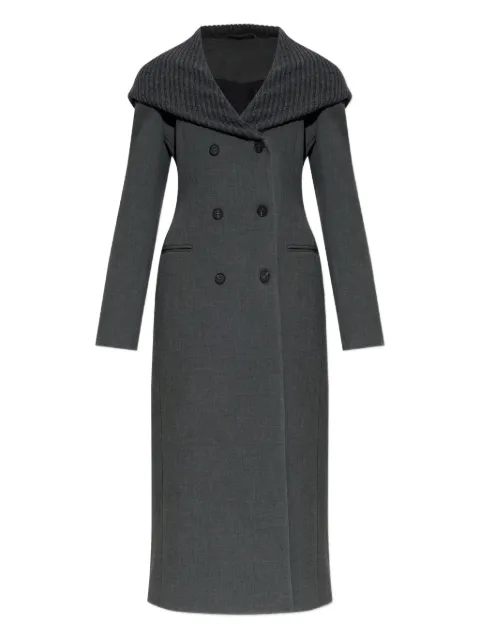 Diesel G-Olden-Long buttoned coat Grey A200040BMCM