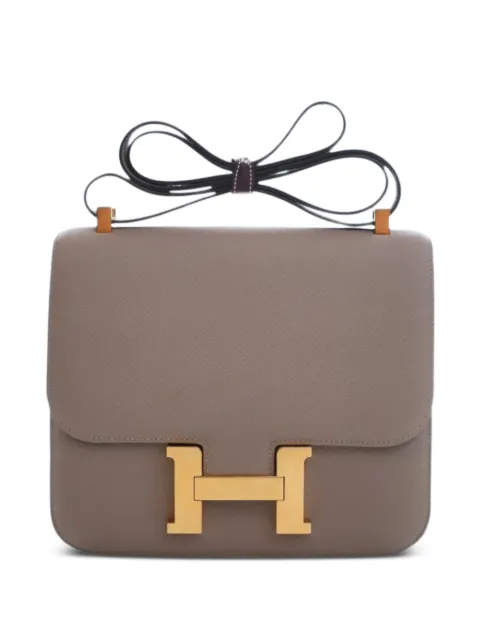 Hermès Pre-Owned 2017 Epsom Constance 24 crossbody bag Brown YGV5TU2ROIKYIVJY