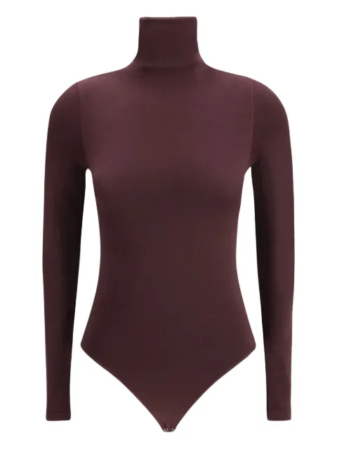 Wolford turtleneck long-sleeve bodysuit Brown 75084
