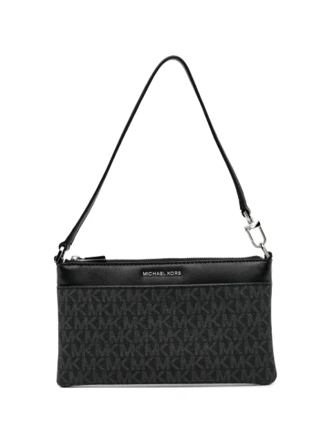 Michael Kors Jet Set Medium Signature Logo Convertible Wristlet Black 32F5SJ6F6V