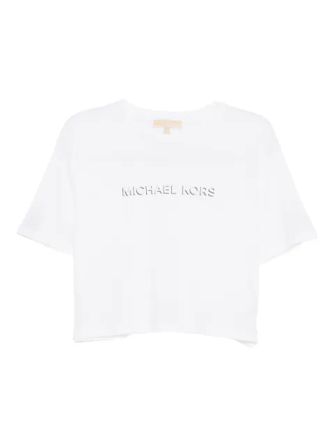 Michael Michael Kors logo-embossed T-shirt White MR651Z797J