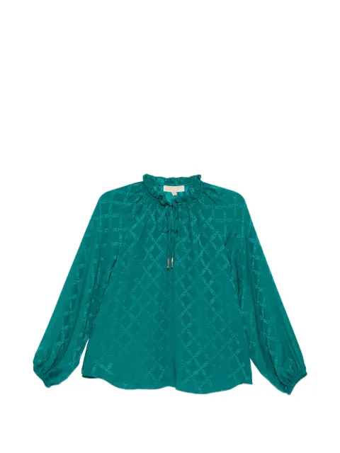 Michael Kors monogram blouse Blue MR640ZRHJ8