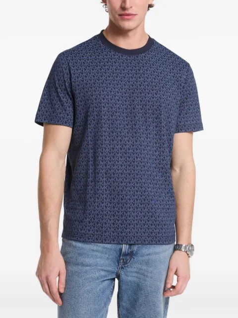 Michael Kors logo pattern T-shirt Blue CS5529A5KS