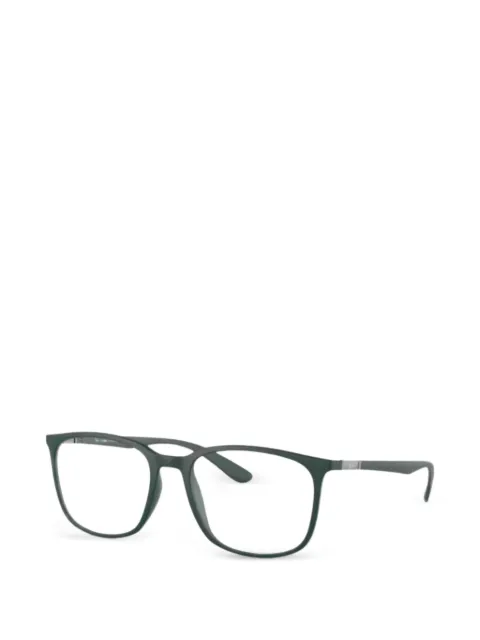 Ray-Ban rectangle-frame glasses Green RX7199