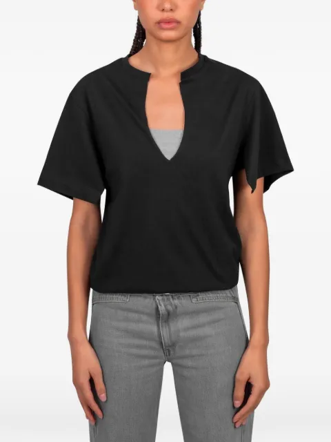 Gimaguas Alina V-neck T-shirt Black RWF252214810