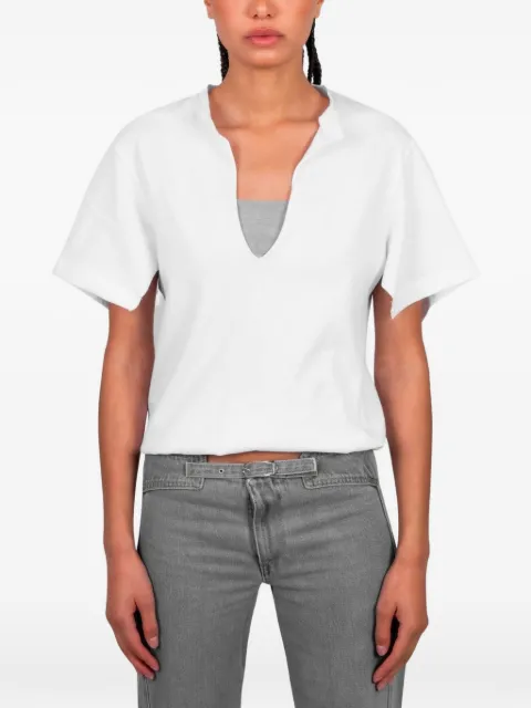 Gimaguas Alina V-neck T-shirt White RWF252214874