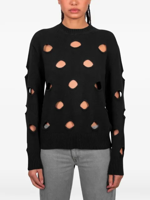 Gimaguas Pull openwork sweater Black RWF251500301