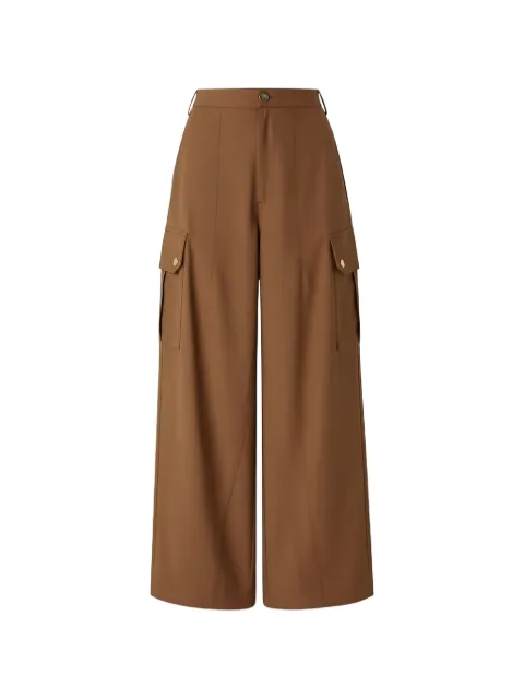 PINKO side-pockets cotton trousers Brown 106278A2ER
