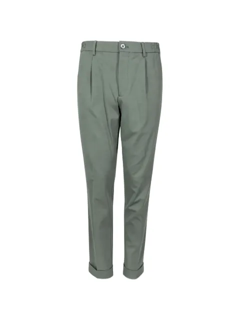Gta GTA pleated turn-up trousers Green E53R05R64038700
