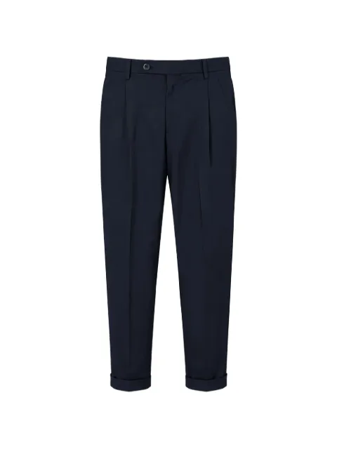 Gta pleated turned-up trousers Blue E41R00T61511852H