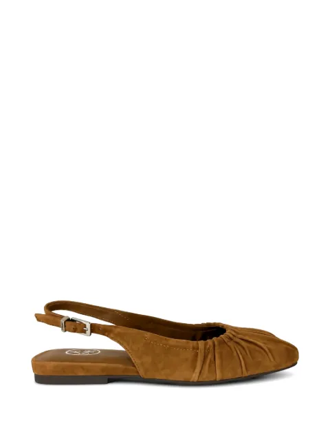 Ash Bibi ruched slingback ballet flats Brown BIBI04