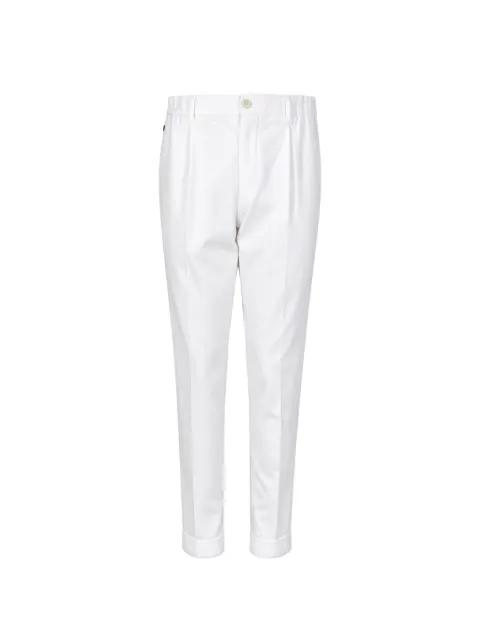 Gta pleated turn-up trousers White E53R05R64038010