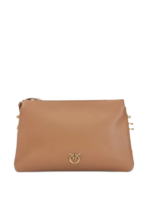 PINKO mini One, Two, Three leather crossbody bag Brown 105883A0QO