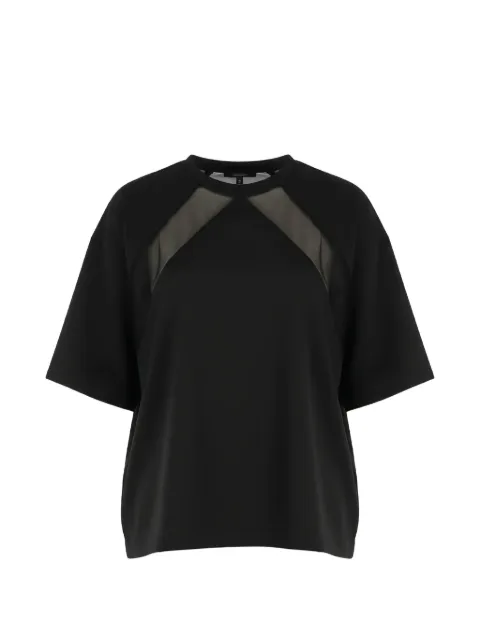 PINKO mesh-panel T-shirt Black 106292A335