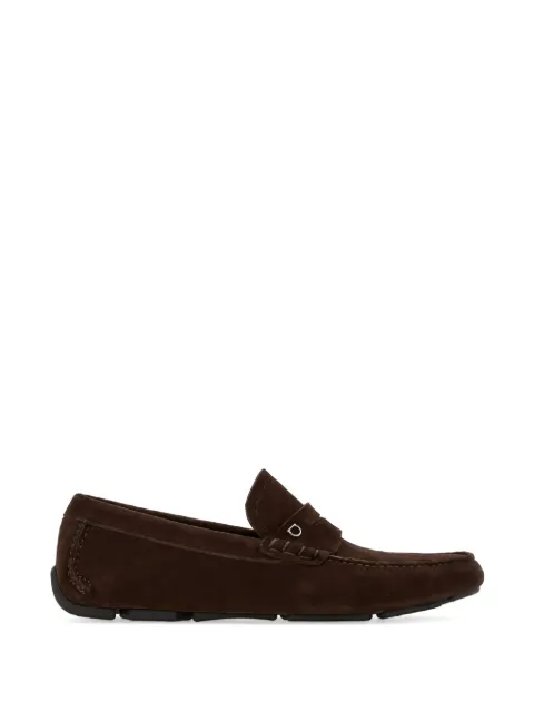 Ferragamo Gancini suede loafers Brown 789617