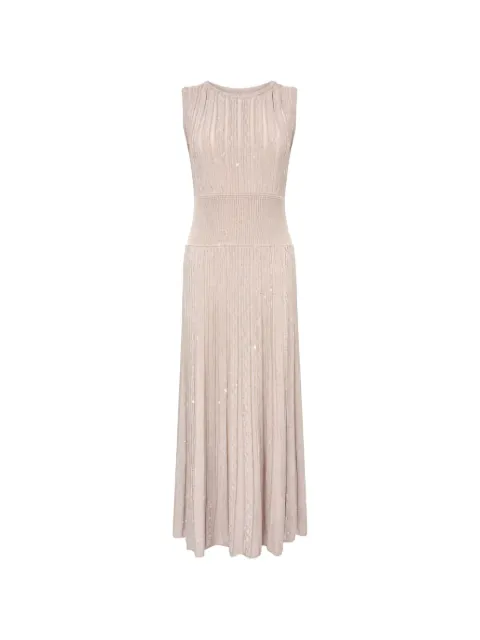 D.Exterior sequin-embellished maxi dress Neutrals 620665