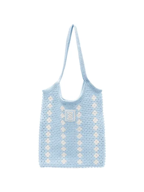 SANDRO crocheted shoulder bag Blue SFASA01700